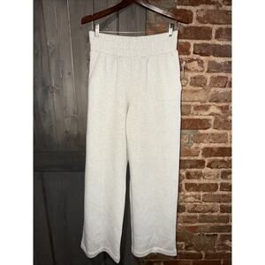 Old Navy Active Bounce FleeceHigh Rise Wide Leg Breathable Sz M Tall Beige NWT